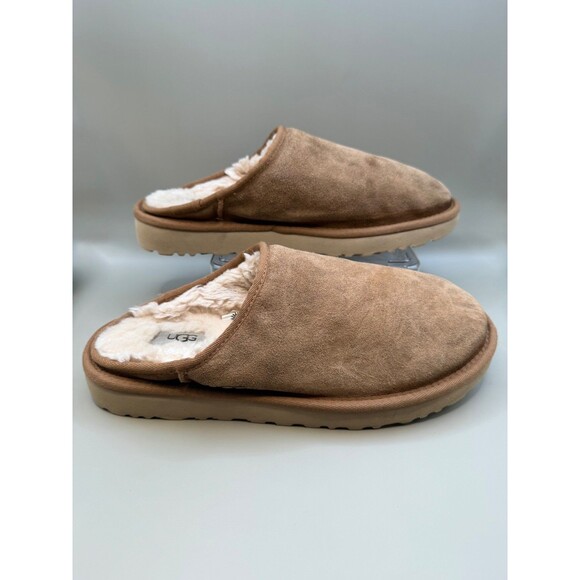 UGG Classic Chestnut Slip On Suede Slippers Size Men Size 9 Women 11 - Picture 3 of 6